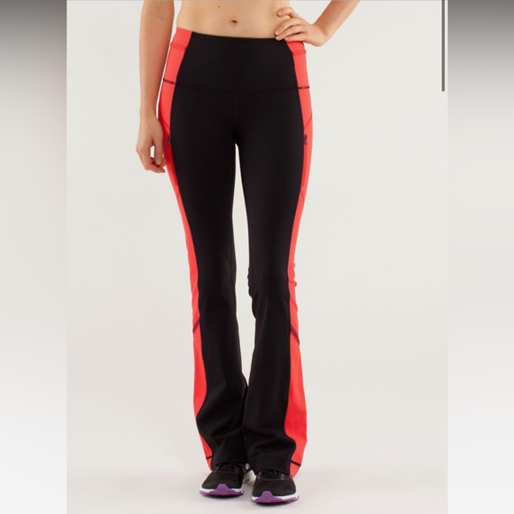 ❤️❤️ LULULEMON ICE QUEEN PANT-LOVE RED/BLACK-4❤️❤️ - Picture 1 of 16